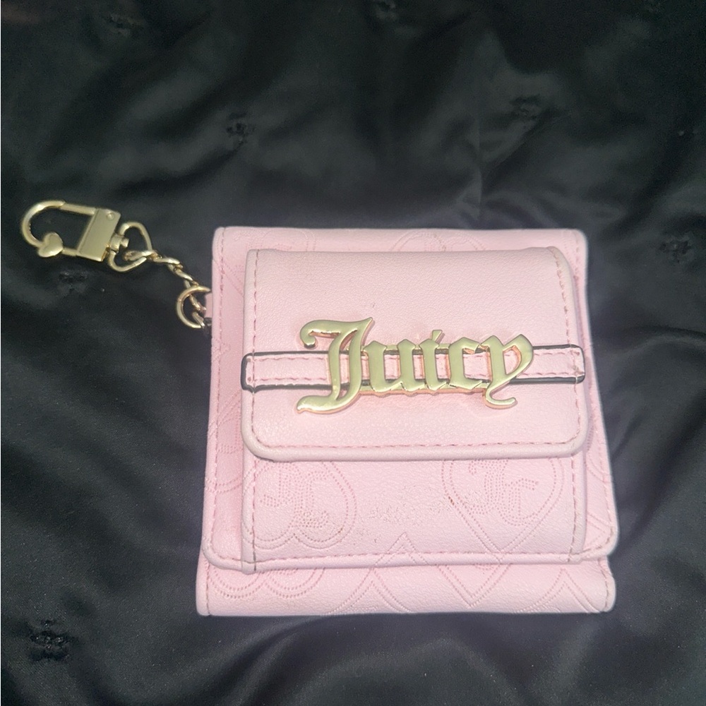 Juicy Couture Light Pink Wallet with Gold Accent